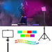 2-Pack Dimmable 5600K USB LED Video Light with Adjustable Tripod Stand - Battery Mate