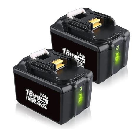 2 Pack For 18V Makita Battery Replacement | BL1890B 9000mAh Li-ion Battery - Battery Mate