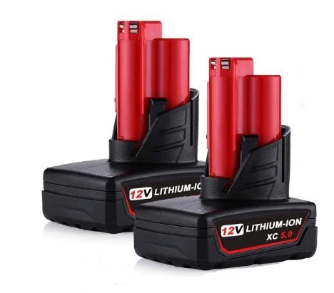 [2 Pack] Milwaukee M12 12V Compatible Battery | 6.0Ah High Capacity - Battery Mate