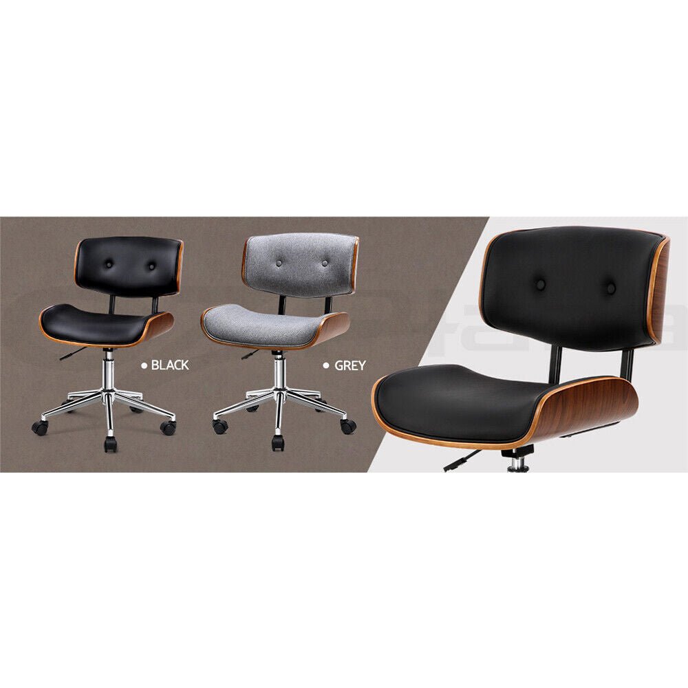 [2 Pack] Office Chair / Computer Gaming Chairs with Leather Fabric Seat Study Work Tilt - Battery Mate