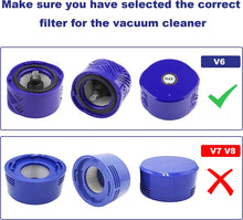 Load image into Gallery viewer, 2 Pack Replacement Filter for Dyson V6 Vacuum Parts,Pre-Filters and HEPA Post-Filters Compatible with Dyson V6 Animal V6 Absolute Vacuum Cleaner,Replaces Part # 965661-01 &amp; 966741-01 (2 Set) - Battery Mate