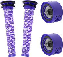 Load image into Gallery viewer, 2 Pack Replacement Filter for Dyson V6 Vacuum Parts,Pre-Filters and HEPA Post-Filters Compatible with Dyson V6 Animal V6 Absolute Vacuum Cleaner,Replaces Part # 965661-01 &amp; 966741-01 (2 Set) - Battery Mate