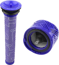 Load image into Gallery viewer, 2 Pack Replacement Filter for Dyson V6 Vacuum Parts,Pre-Filters and HEPA Post-Filters Compatible with Dyson V6 Animal V6 Absolute Vacuum Cleaner,Replaces Part # 965661-01 &amp; 966741-01 (2 Set) - Battery Mate