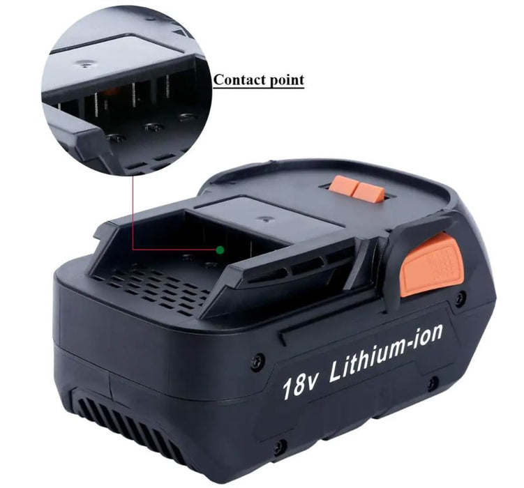 2 Pack RIDGID Compatible AEG 18V 7000mAh Li-Ion Battery R840087 R840086 R840085 L1830R L1850R - Battery Mate