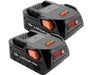 2 Pack RIDGID Compatible AEG 18V 7000mAh Li-Ion Battery R840087 R840086 R840085 L1830R L1850R - Battery Mate