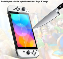 Load image into Gallery viewer, 2 Pack Screen Protector Glass for Nintendo Switch OLED, Premium 9H Tempered Glass Screen Protector for Nintendo Switch OLED - Battery Mate