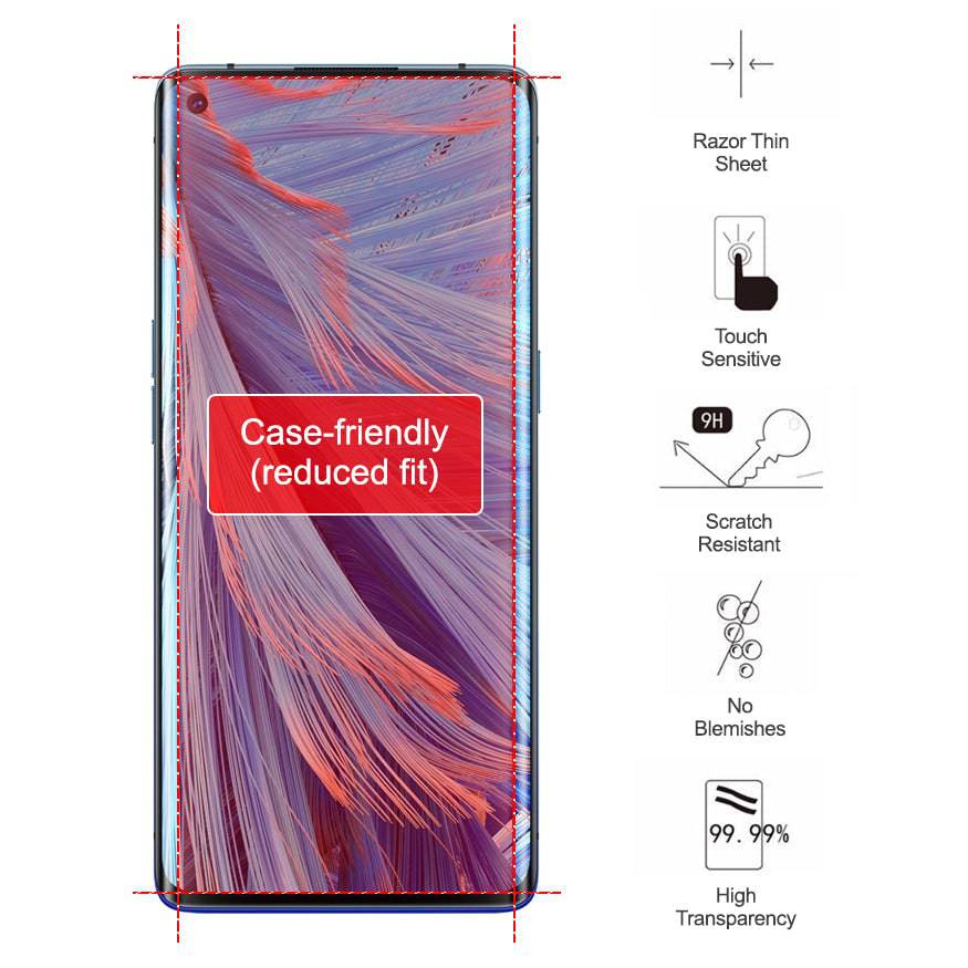 (2 pack) Tempered Glass Screen Protector for Oppo Find X2 Neo - Battery Mate