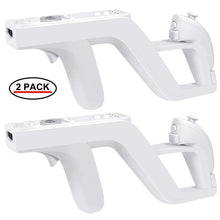 Load image into Gallery viewer, [2 Pack] Zapper Gun Compatible with Nintendo Wii Remote Wiimote Controller - Battery Mate