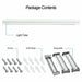 2 Pcs LED Slim Ceiling Batten Light Daylight 60CM Coolwhite 6500K 2-4FT - Battery Mate