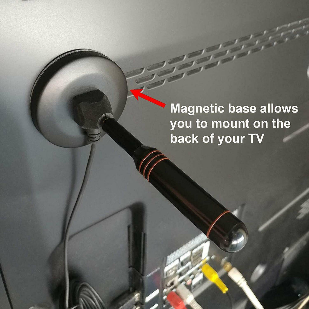 200 Mile Portable TV Antenna Indoor Outdoor Caravan Digital Freeview Aerial Ariel - Battery Mate