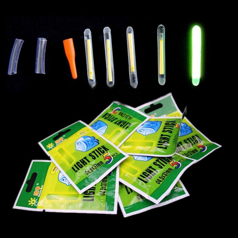 200 Pcs Chemical Light Fishing Fluorescent Glow Stick Clip On the Rod Tip TDPRO - Battery Mate