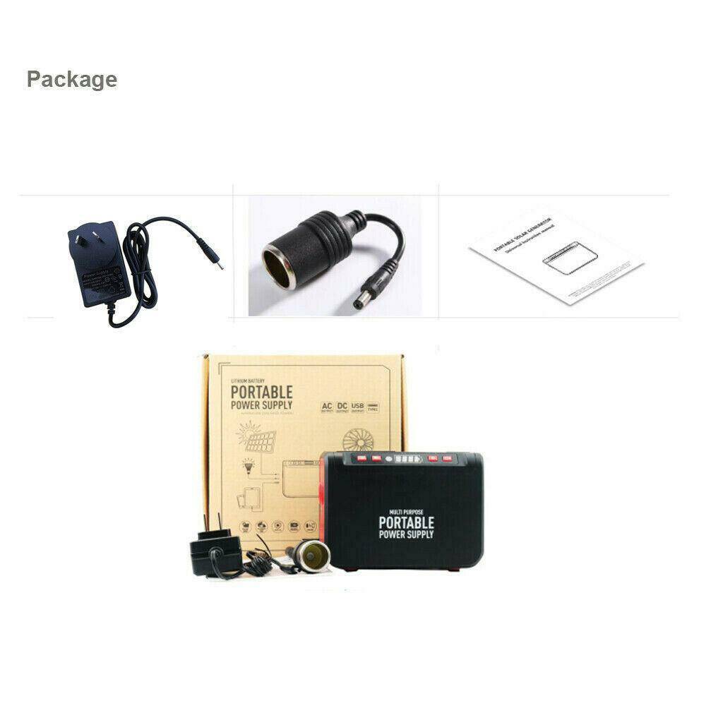 20000mAh Solar Power Generator Energy Storage Power Bank Supply For Camping CPAP - Battery Mate