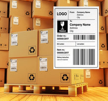 Load image into Gallery viewer, 2000x Thermal Shipping Label 100 x 150mm 76mm Core 1000 Per Roll Zebra Printer - Battery Mate