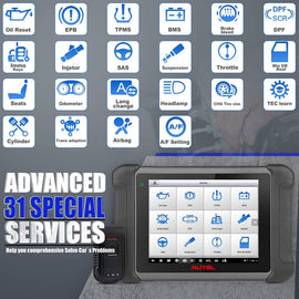 2022 Autel MaxiSys MS906BT OBD2 Auto Diagnostic Scanner ECU Key Coding Scan Tool - Battery Mate