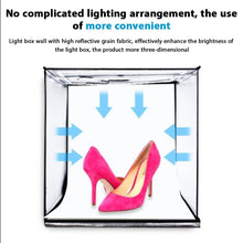 Load image into Gallery viewer, 2023 LARGE 80cm Photography Studio Portable LED Light Tent Photo Box + Backdrops - Battery Mate