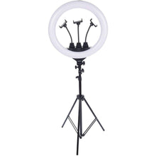 Load image into Gallery viewer, 22&quot; Large LED Ring Light with Tripod + Remote | with Carry Bag - Battery Mate