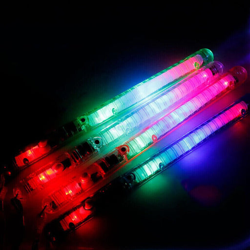 24 Pcs Glowsticks Party in Dark Wand LED Light Glow Colour Changing Stick Flashing - Battery Mate