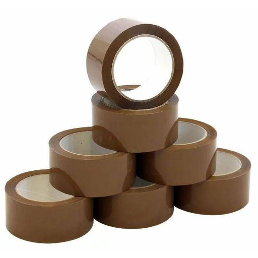 [24 Rolls] Brown Packing Sealing Tapes 45 microns - 48mm x 75m - Battery Mate