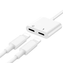 Load image into Gallery viewer, 2IN1 Splitter Adapter Headphone &amp; Charger Cable For iphone 7 8 X XR XS 11 12 13 - Battery Mate
