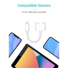 Load image into Gallery viewer, 2IN1 Splitter Adapter Headphone &amp; Charger Cable For iphone 7 8 X XR XS 11 12 13 - Battery Mate