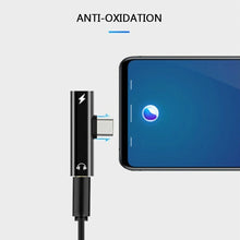 Load image into Gallery viewer, 2in1 USB C Type-C to 3.5mm Headphone Jack AUX &amp; Sync Data &amp; Charge Cable Adapter - Battery Mate