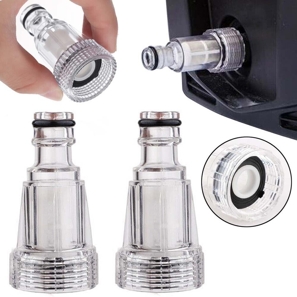 2PCS High-Pressure Car Clean Washer Water Filter Connection Fitting Tool Set - Battery Mate