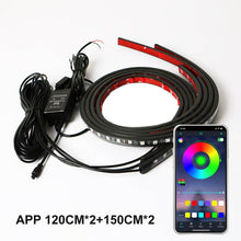 Load image into Gallery viewer, 2X 120CM+ 2X 150CM RGB LED Underglow body Neon Light Kit App Under Car Tube Strip - Battery Mate