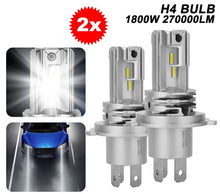 Load image into Gallery viewer, 2X 1600LM LED H4 Headlight Globes Bulbs Conversion Kit Car Light High Low Beam - Battery Mate