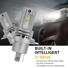 Load image into Gallery viewer, 2X 1600LM LED H4 Headlight Globes Bulbs Conversion Kit Car Light High Low Beam - Battery Mate