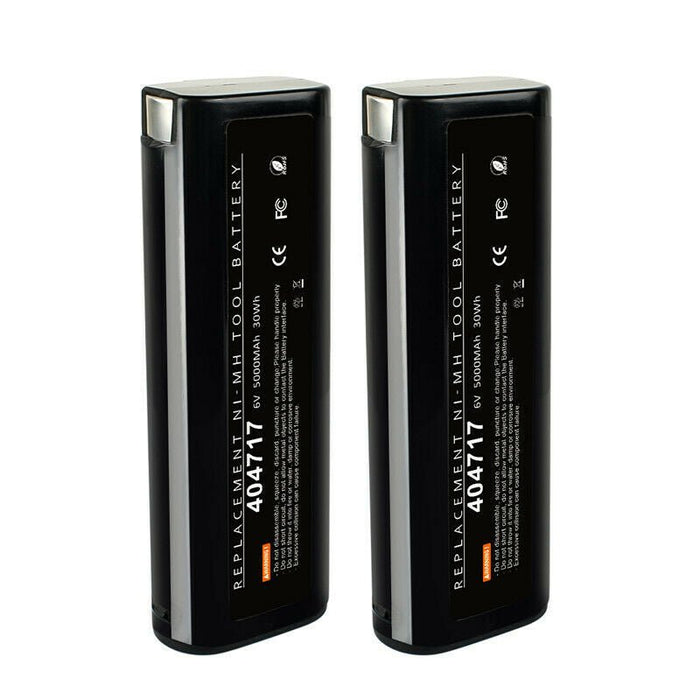 2x 6000mAh Paslode 404717 Battery 6V Nail Gun 900400 900420 900421 IM250 Compatible Battery - Battery Mate