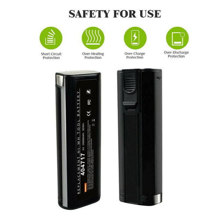 2x 6000mAh Paslode 404717 Battery 6V Nail Gun 900400 900420 900421 IM250 Compatible Battery - Battery Mate