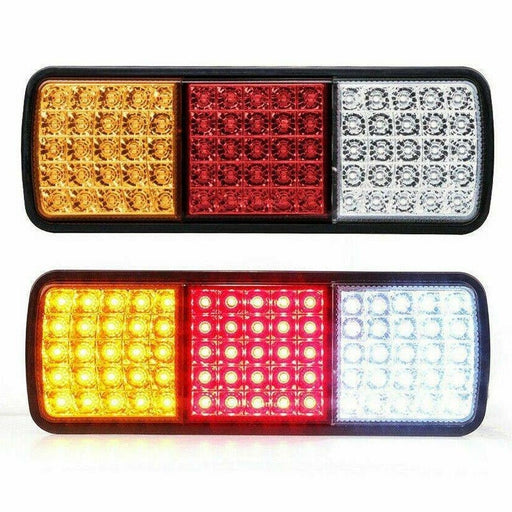 2x 75 LED Tail Lights Stop Indicator Reverse Lamp 24V Trailer Truck Ute Light - Battery Mate