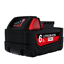 2x Compatible 18V 6.0Ah Lithium XC Battery For Milwaukee M18 48-11-1840 48-11-1860 Extended - Battery Mate
