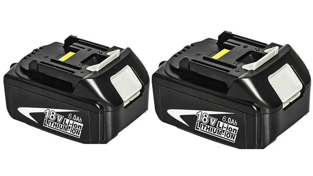 2x Replacement Battery + Charger Combo Compatible with Makita 18V Cordless Power Tools - Battery Mate