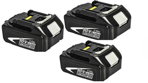 [3 Pack] 18V Makita Battery Replacement | BL1830 BL1850 Li-ion Battery 6.0AH BL1830B BL1840B BL1850B BL1860B - Battery Mate