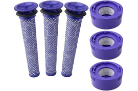 3 X Filter Kits Sets for DYSON V7 (SV11, SV37) & V8 (SV10, SV25) Vacuum Cleaners - Battery Mate