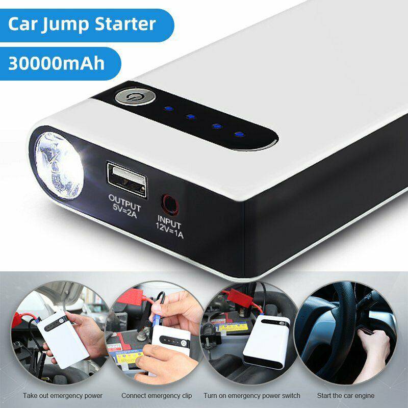 30000mAh Portable Car Jump Starter Pack Vehicle Booster Power Bank Battery Auto - Battery Mate