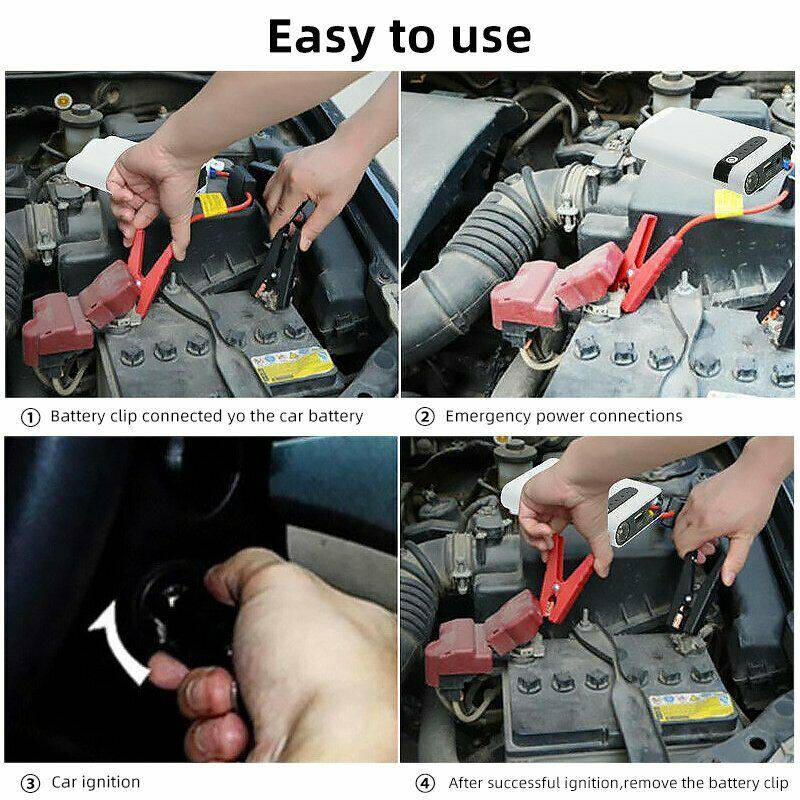 30000mAh Portable Car Jump Starter Pack Vehicle Booster Power Bank Battery Auto - Battery Mate
