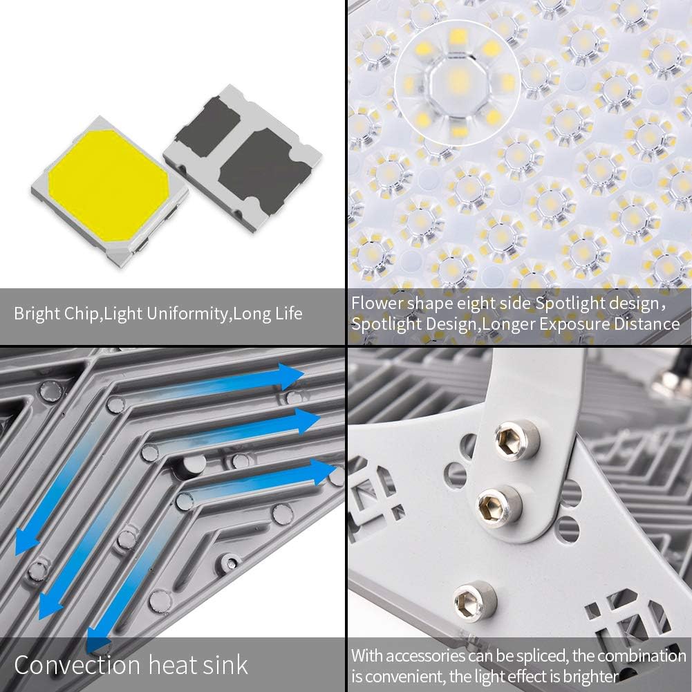 300W Outdoor LED Floodlight, IP66 Waterproof Spotlight Security Light, Worklight for Yard, Garden, Garage | Super Bright + 180 degree Rotatable - Battery Mate