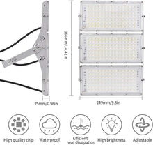 Load image into Gallery viewer, 300W Outdoor LED Floodlight, IP66 Waterproof Spotlight Security Light, Worklight for Yard, Garden, Garage | Super Bright + 180 degree Rotatable - Battery Mate