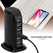 Load image into Gallery viewer, 30W 6 Multi USB Port Travel Charger Desktop Charging Station Fast Power Adapter - Battery Mate