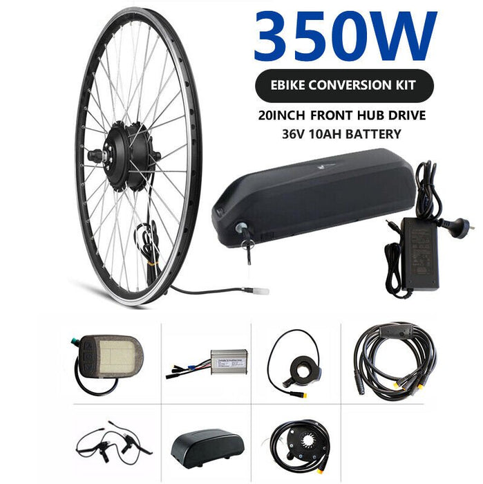 350W 24" Front Hub 36V 10Ah Battery Electric Bike Conversion Kit - Battery Mate