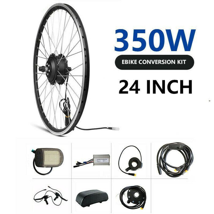 350W 24" Front Hub 36V 10Ah Battery Electric Bike Conversion Kit - Battery Mate