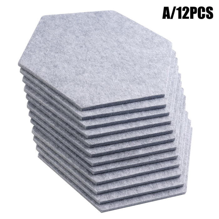 36PCS Hexagon Acoustic Foam Panels Sound Absorbing Wall Proof Noises Tiles I2M9 - Battery Mate