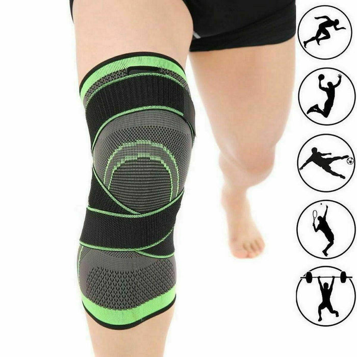 3D Weaving Knee Brace Support Running Jogging Sports | Large - Battery Mate