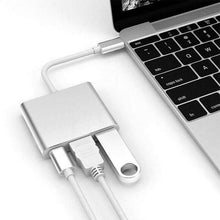 Load image into Gallery viewer, 3IN1 USB 3.1 Type-C USB-C to Female HUB 4K HD HDMI Data Charging Cable Adapter - Battery Mate