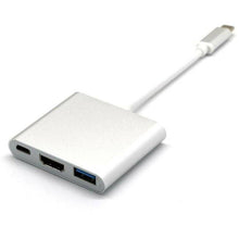 Load image into Gallery viewer, 3IN1 USB 3.1 Type-C USB-C to Female HUB 4K HD HDMI Data Charging Cable Adapter - Battery Mate