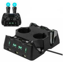 Load image into Gallery viewer, 4 in 1 Charger Charging Dock For Sony PS4 Playstation 4 VR PSVR Move Controllers - Battery Mate