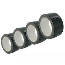 Load image into Gallery viewer, [4 Pack] Cloth Duct Tape Gaffer Craft Self Adhesive Repair Black 48mm Waterproof - Battery Mate