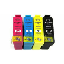 Load image into Gallery viewer, 4 Pack Epson 29XL Compatible High Yield Ink Cartridges [BK, C, M, Y] - Battery Mate